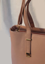 Light Pink Leather Tote