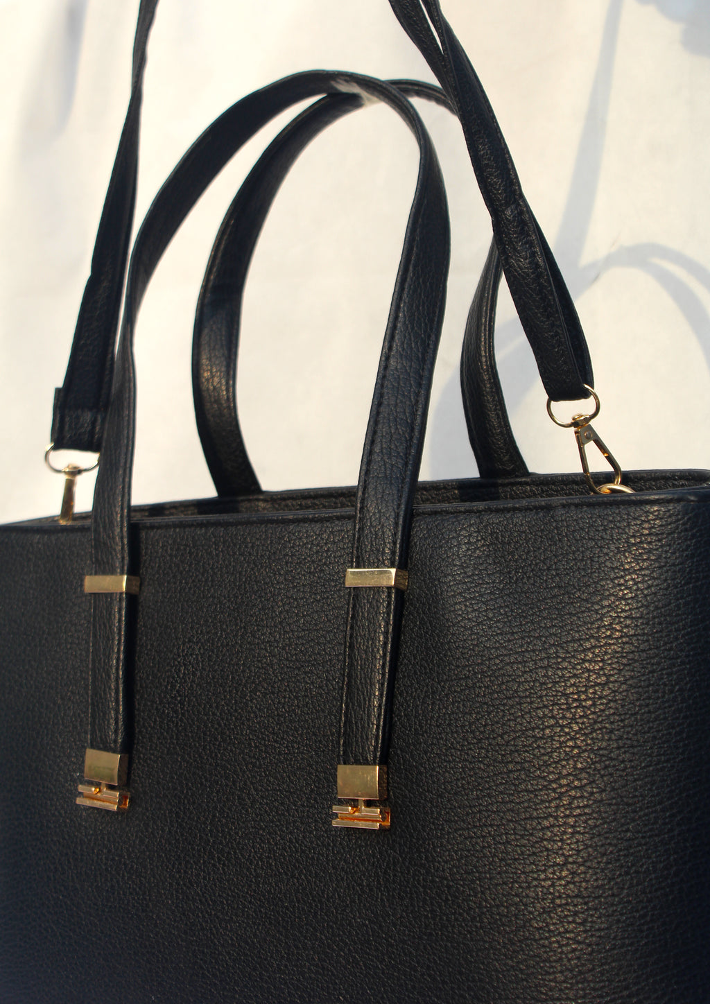 Black Leather Tote