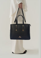 Black Leather Tote