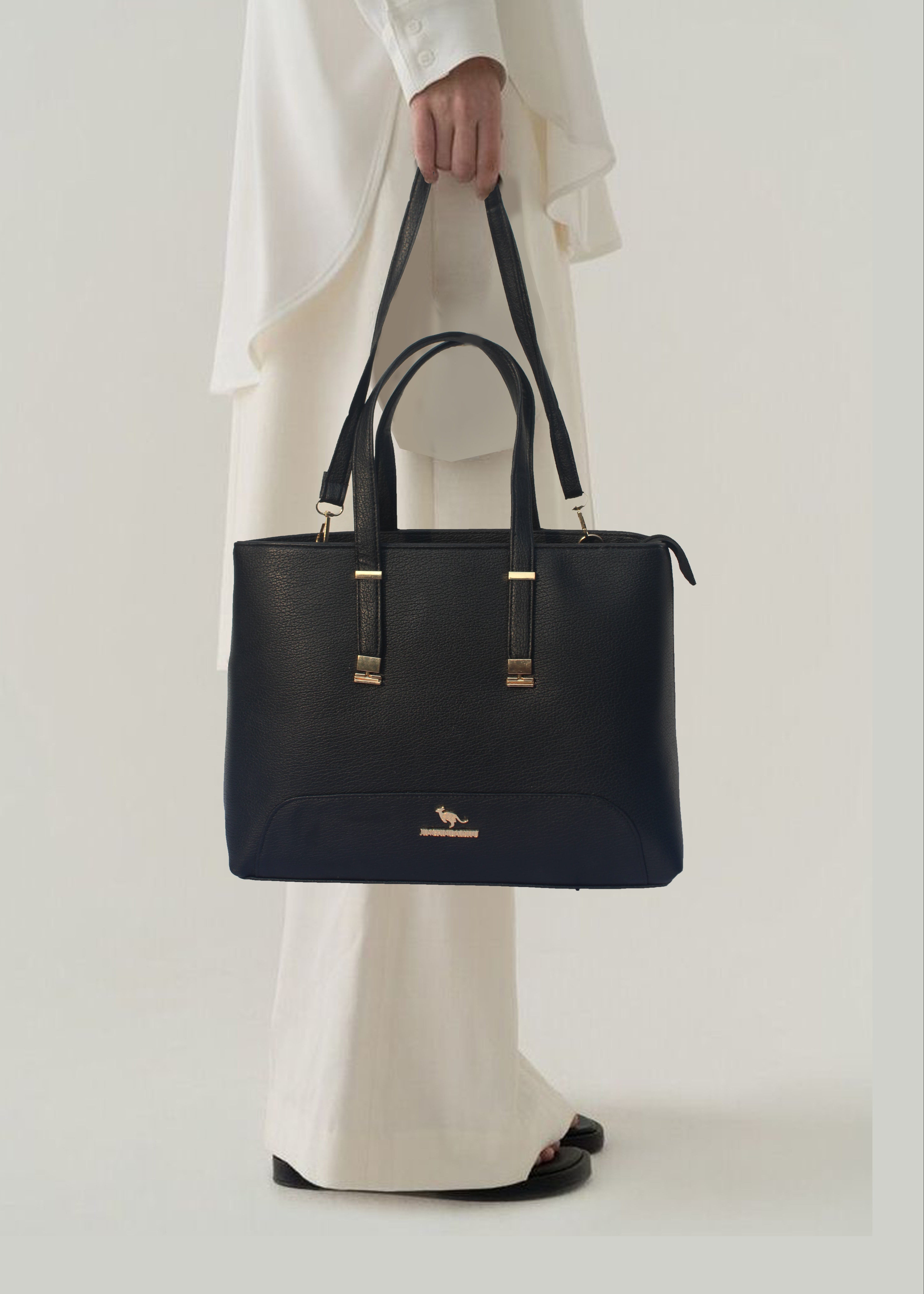 Black Leather Tote
